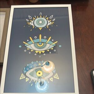 Blue and Gold Eye Wall Art